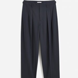 Madewell Black Pleated Trousers